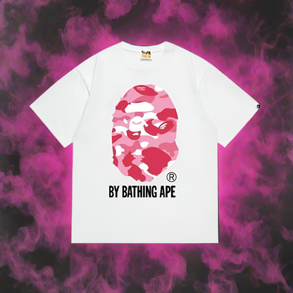 BAPE SHIRT (WHITE AND PINK)